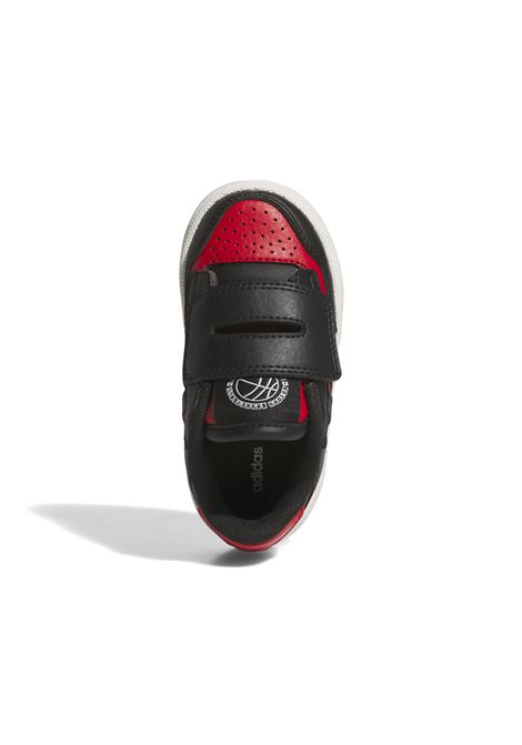 Adidas Rapid Court CF Shoes Black Red Infant ADIDAS CORE | Sneakers | JR1024-